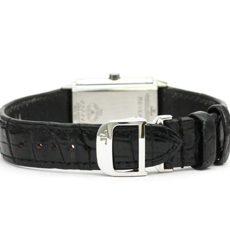 Pre Owned Jaeger LeCoultre Silver Stainless Steel Reverso 252.8.47 Quartz Women's Wristwatch 23 MM