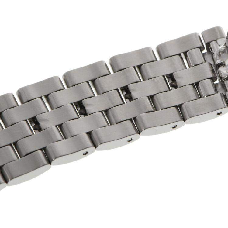 Pre Owned Jaeger LeCoultre Silver Diamond Stainless Steel Reverso 265.8.08 Quartz Women's Wristwatch 21 mm