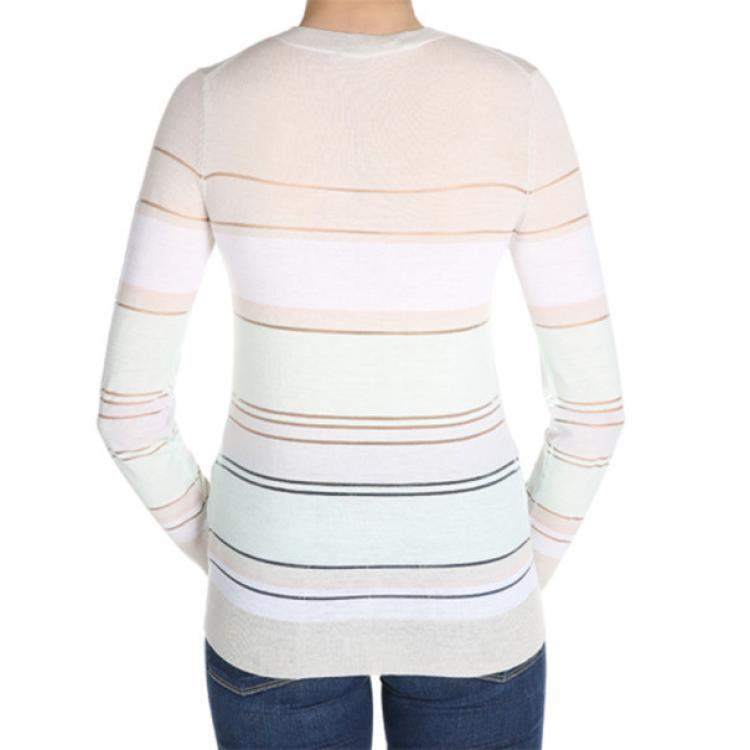 Pre Owned Jason Wu Striped Merino Wool Sweater M