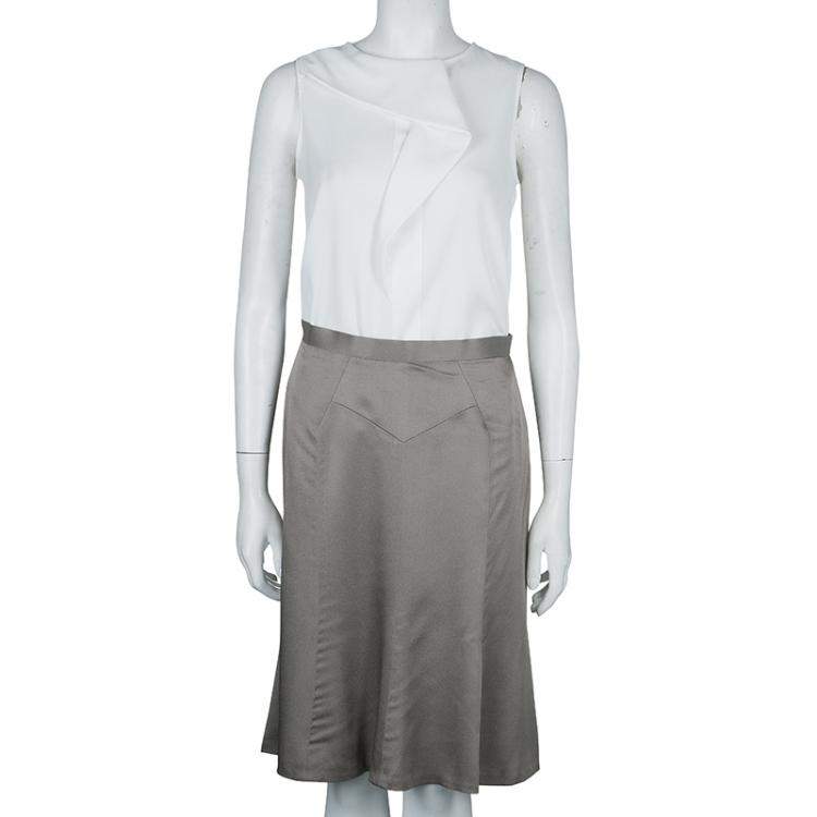 Pre Owned Jason Wu Grey A-Line Skirt M