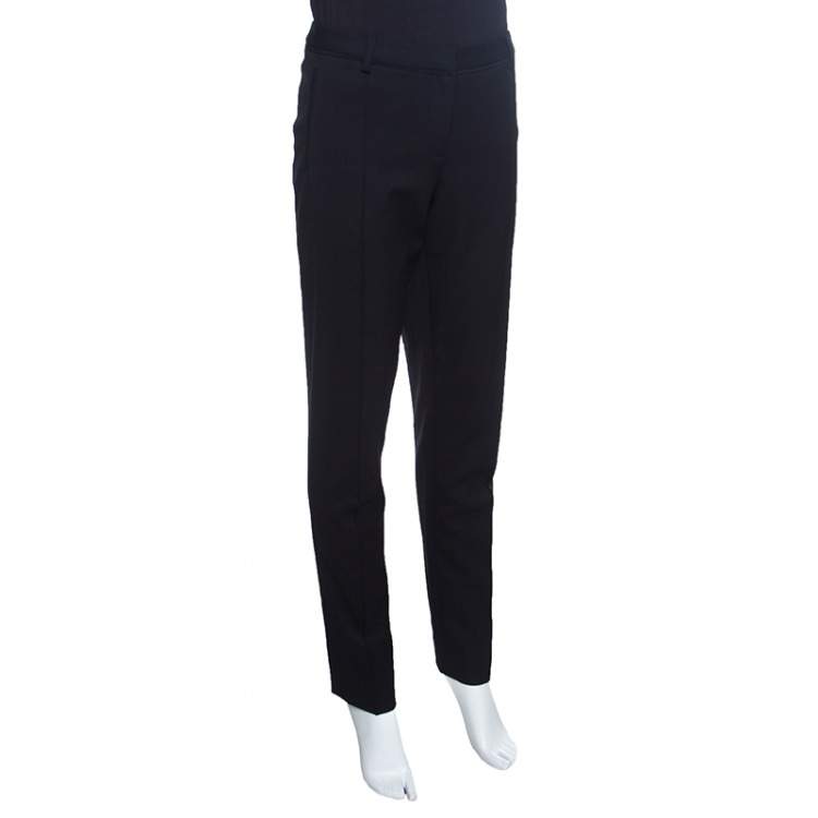 Pre Owned Jason Wu Black Wool Tailored Trousers M