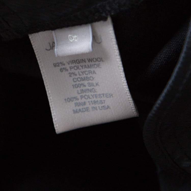 Pre Owned Jason Wu Black Wool Tailored Trousers M