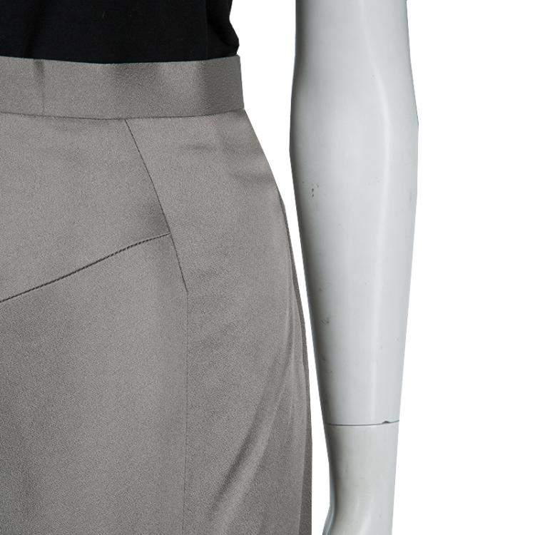 Pre Owned Jason Wu Grey A-Line Skirt L