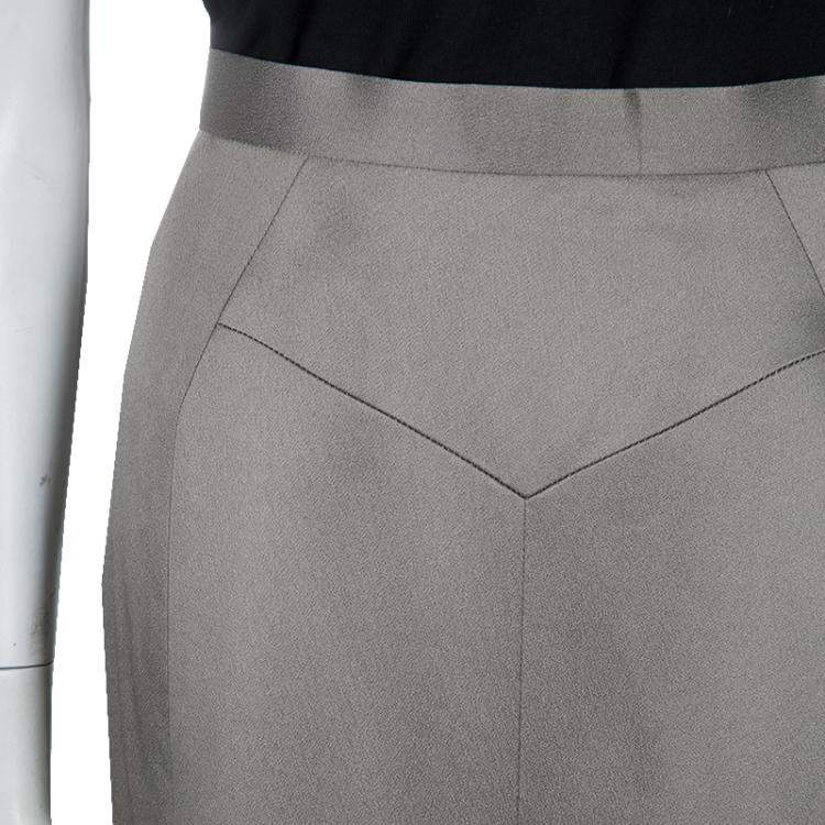 Pre Owned Jason Wu Grey A-Line Skirt L