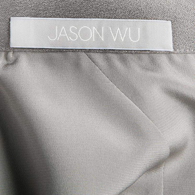 Pre Owned Jason Wu Grey A-Line Skirt L