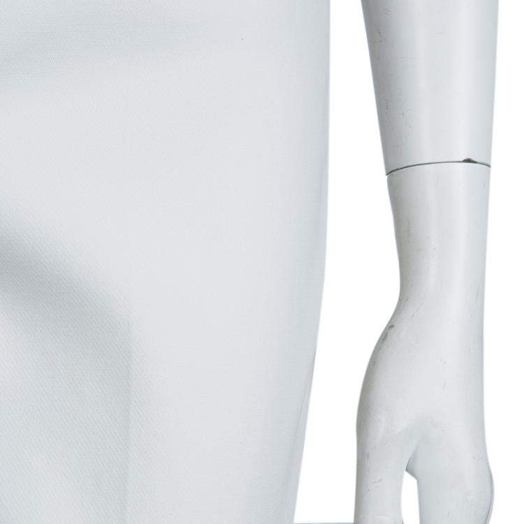 Pre Owned Jason Wu Off White Cotton Straight Fit Trousers S