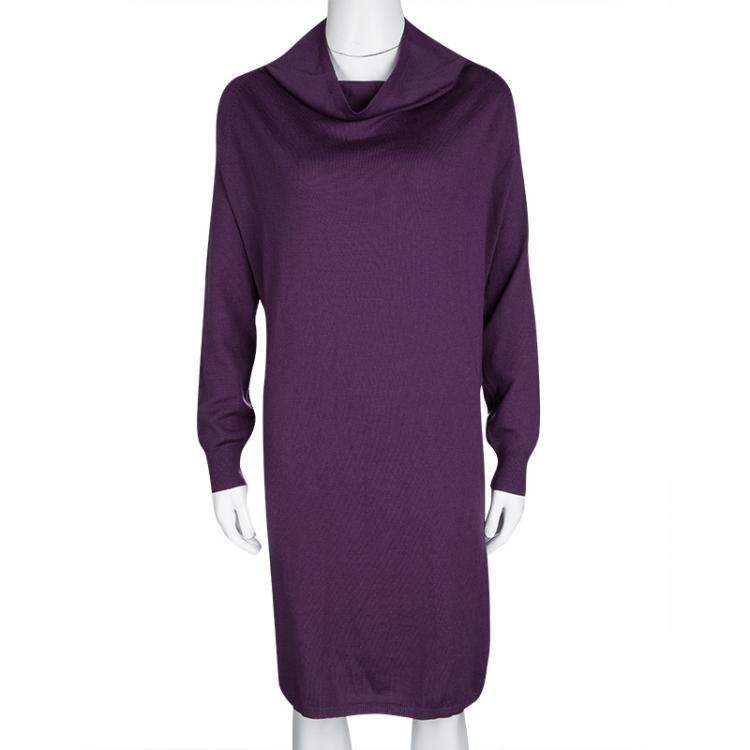 Jean Paul Gaultier Maille Femme Purple Turtle Neck Long Sleeve