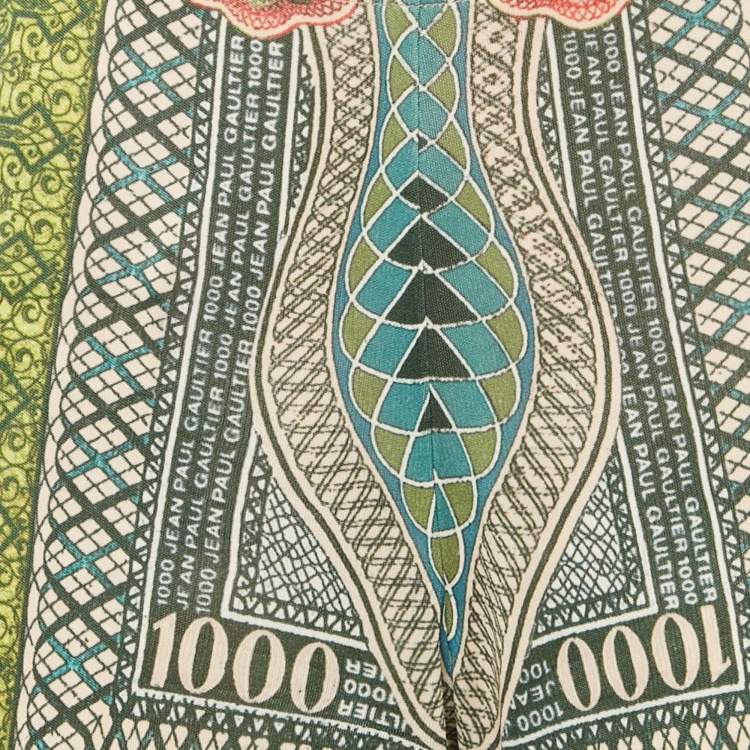 Pre Owned Jean Paul Gaultier Multicolor Jersey Flared Love Moi Pants M