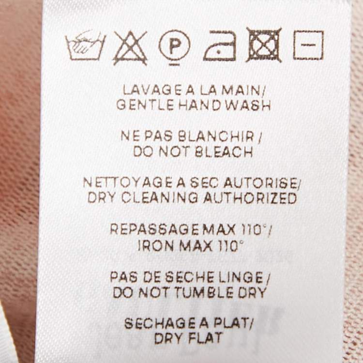 Pre Owned فستان جان بول غوتييه بيج بطباعة شبك لو كلاسيك طويل صغير جداً جداً