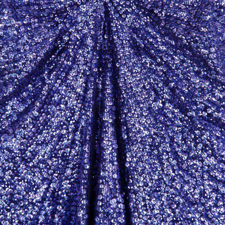 Pre Owned Jenny Packham Blue Embellished Gown M