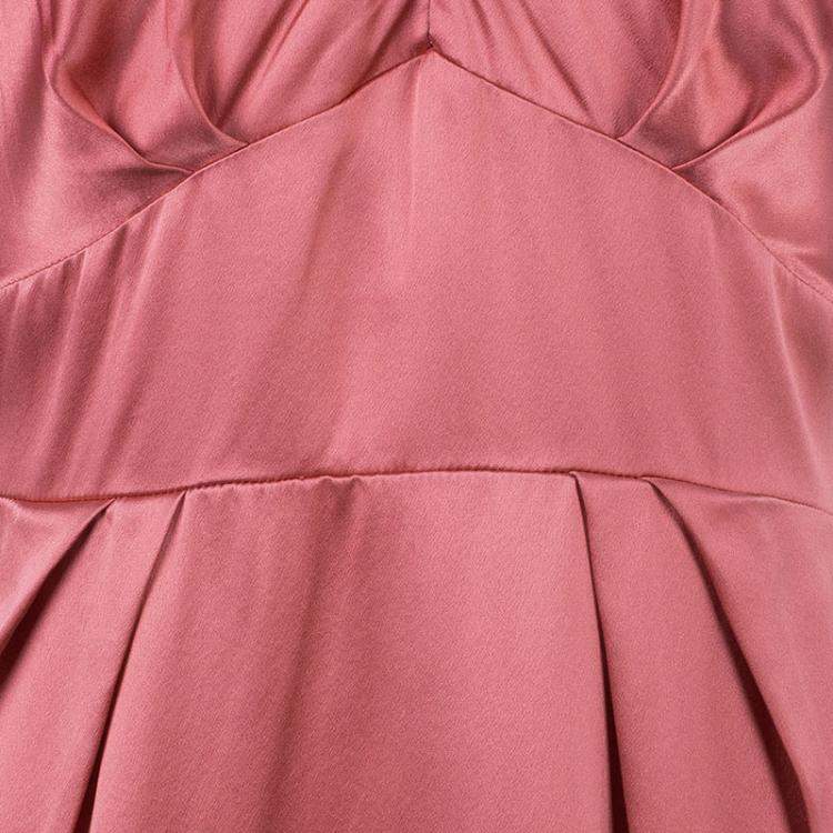 مملوكة مسبقًا Jenny Packham Coral Embellished Silk Dress M