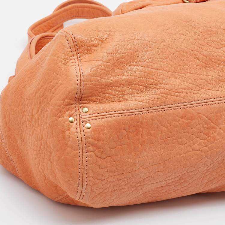 مملوكة مسبقًا Jerome Dreyfuss Orange Leather Billy Tote