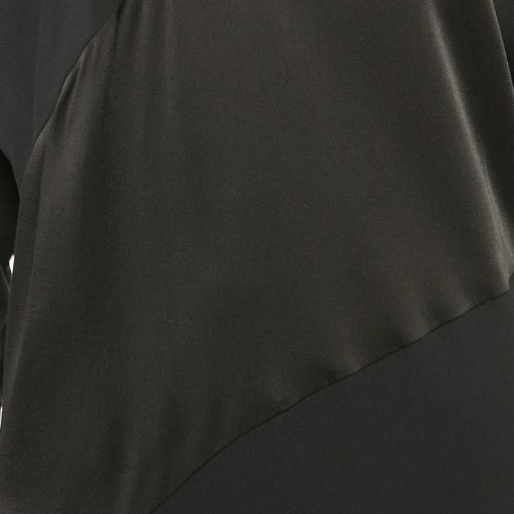 Pre Owned Jil Sander Black Crepe Long Dress M