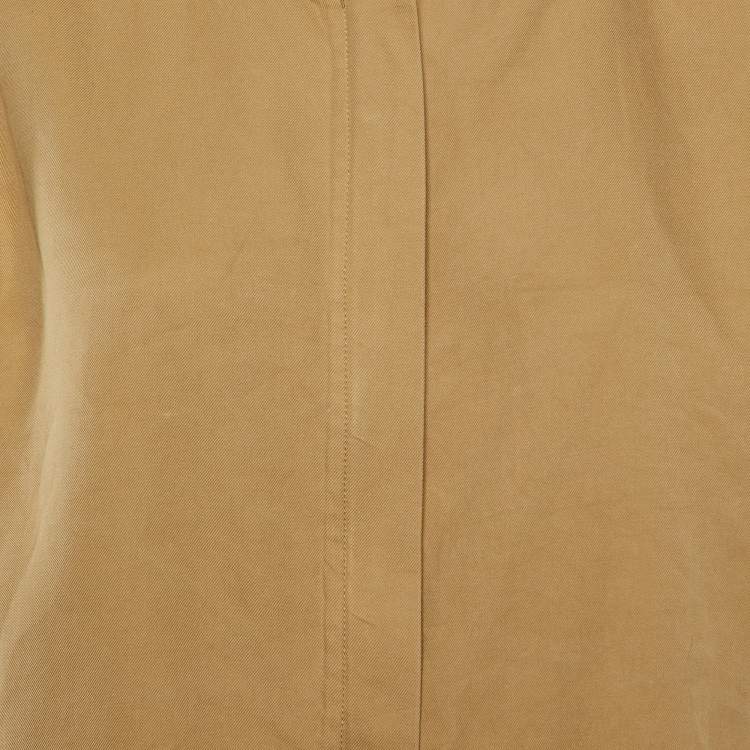 Pre Owned Jil Sander Beige Cotton Cropped Oversized Jacket M