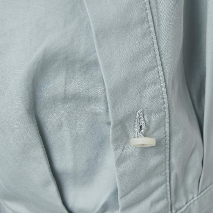 Pre Owned Jil Sander Light Blue Cotton Button Front Shirt S