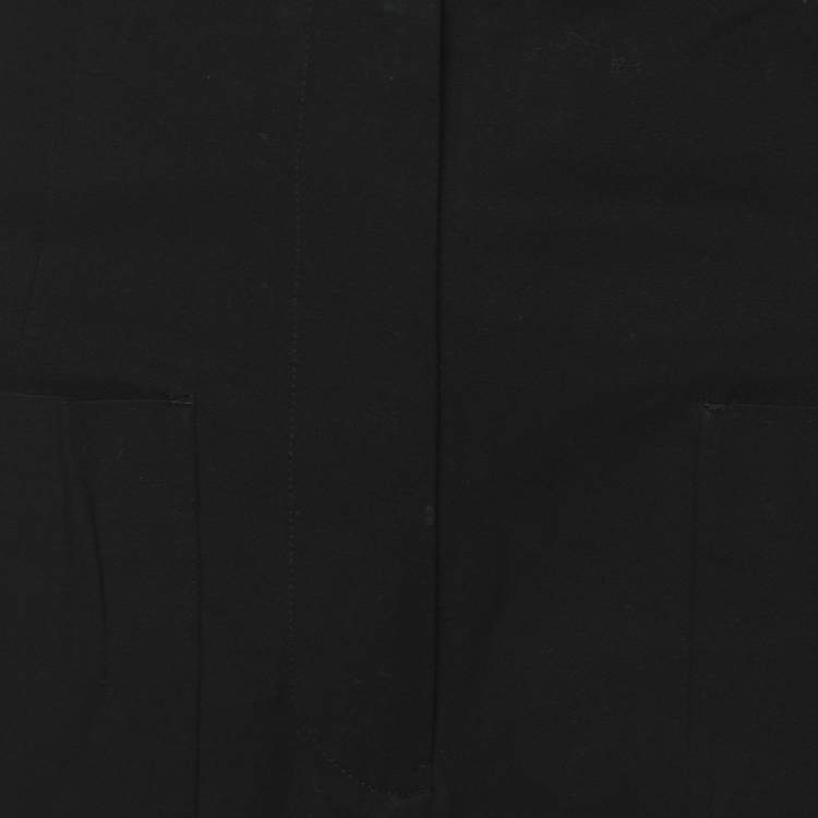 Pre Owned Jil Sander Black Cotton Bermuda Shorts S