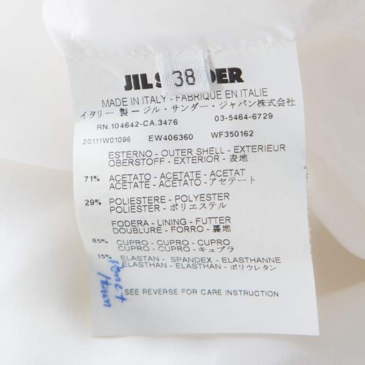 Pre Owned Jil Sander Monochrome Colorbolock Sleeveless Sheath Dress M