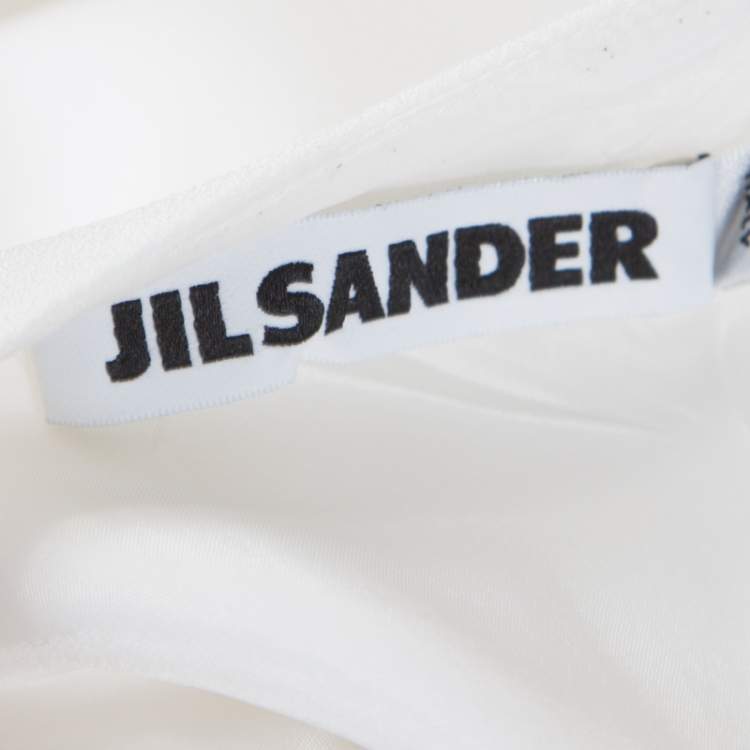 Pre Owned Jil Sander Monochrome Colorbolock Sleeveless Sheath Dress M