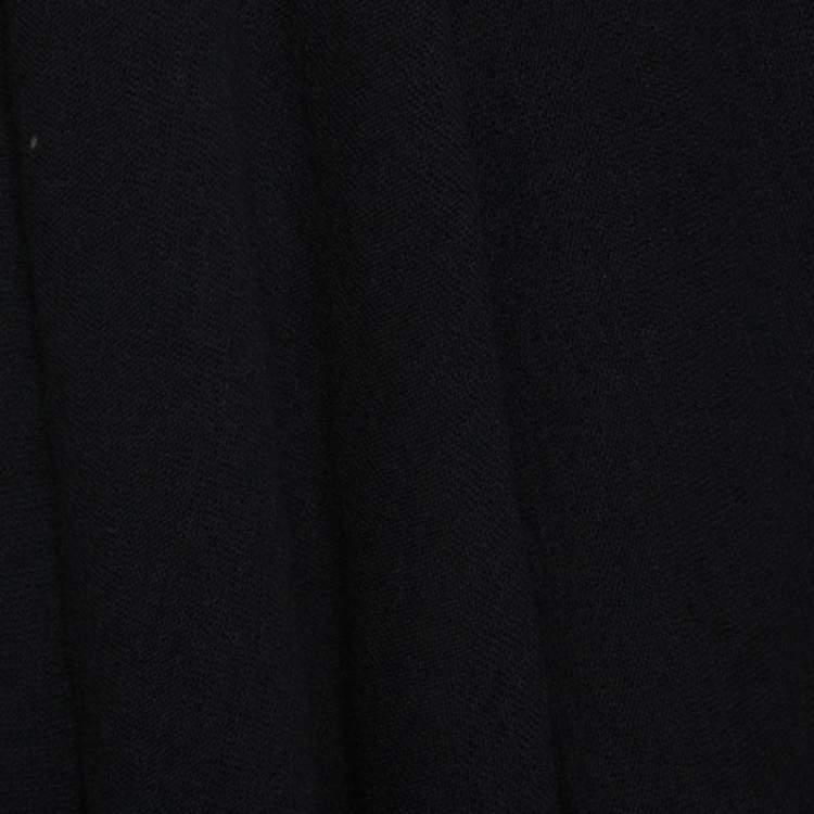 Pre Owned Jil Sander Navy Blue Knit Waterfall Front Sleeveless Sweater S 