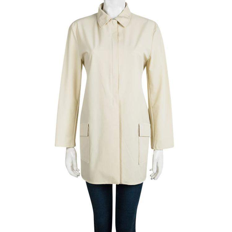 Pre Owned Jil Sander Beige Long Sleeve Jacket L