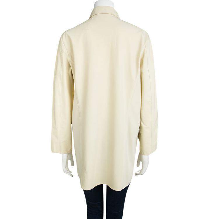 Pre Owned Jil Sander Beige Long Sleeve Jacket L