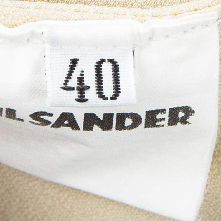 Pre Owned Jil Sander Beige Long Sleeve Jacket L