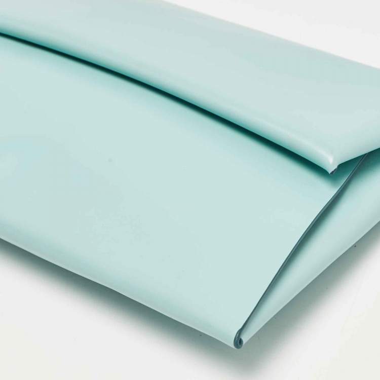 Pre Owned Jil Sander Light Blue Leather Clutch Shoulder Bag