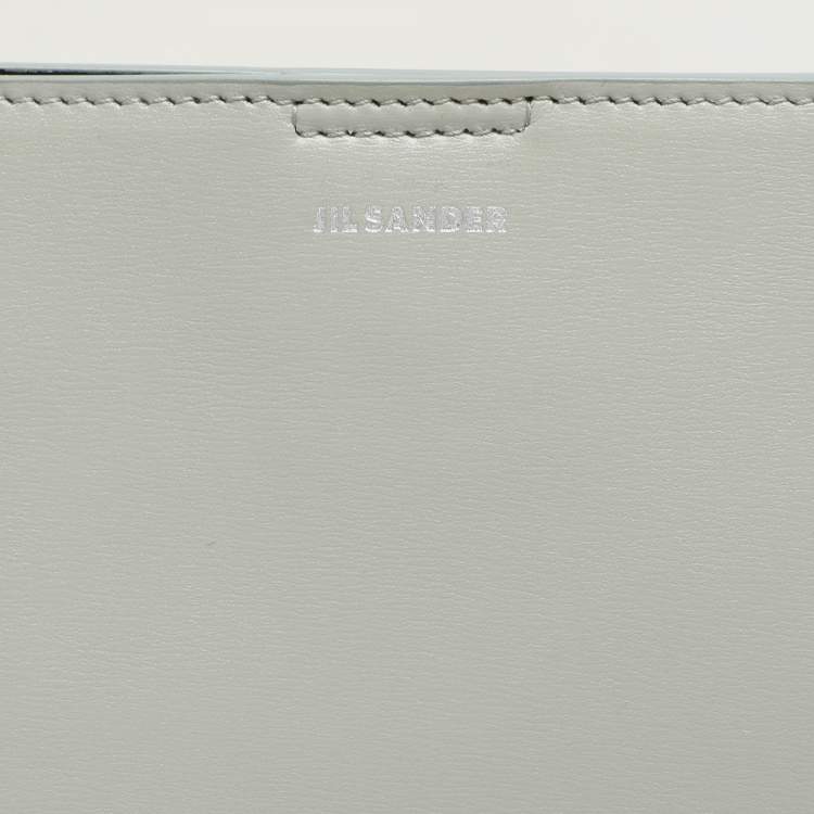 Pre Owned Jil Sander Grey Leather Medium Tangle Shoulder Bag