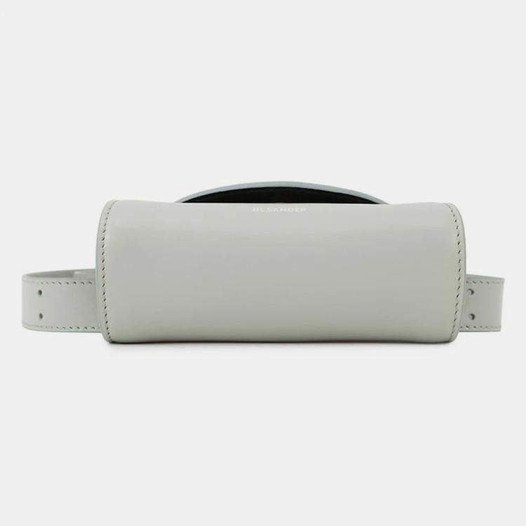 Pre Owned Jil Sander Cannolo Belt Bag Seafoam Leather Size Micro