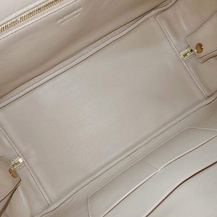 Pre Owned Jil Sander Yellow Leather J-VISION Square Tote and Crossbody Bag