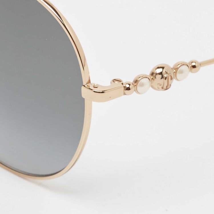 Pre Owned Jimmy Choo Black Gradient Birdie/S Round Sunglasses