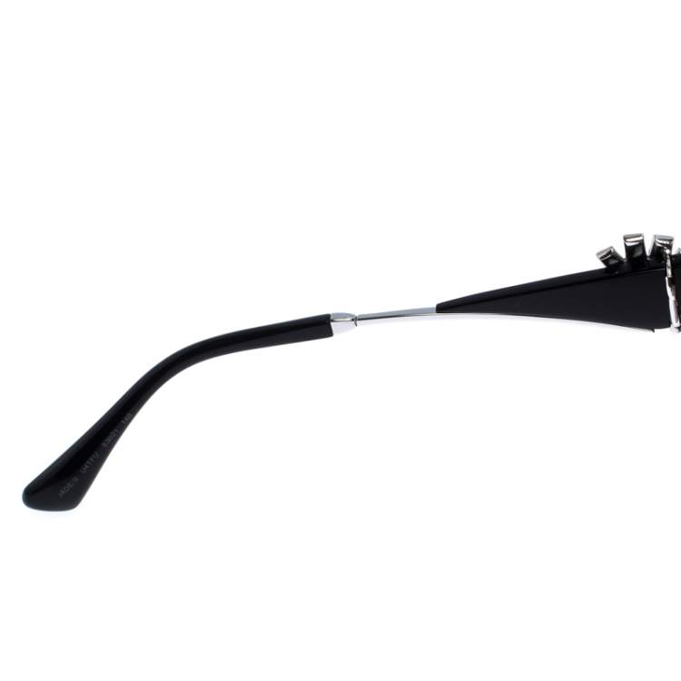 Pre Owned Jimmy Choo Black/Silver Jade Mirror Sunglasses