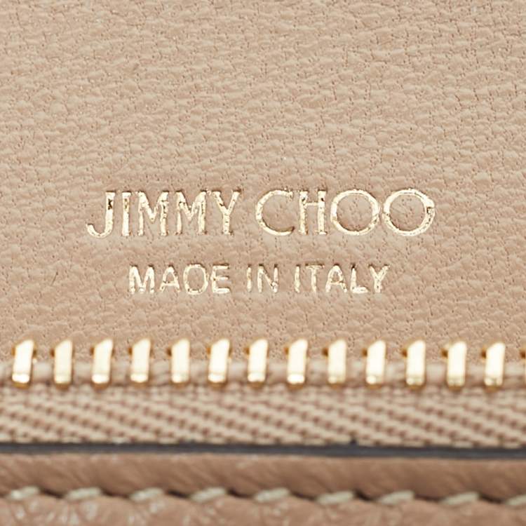 Pre Owned Jimmy Choo Pink Coarse Glitter Emmie Chain Clutch