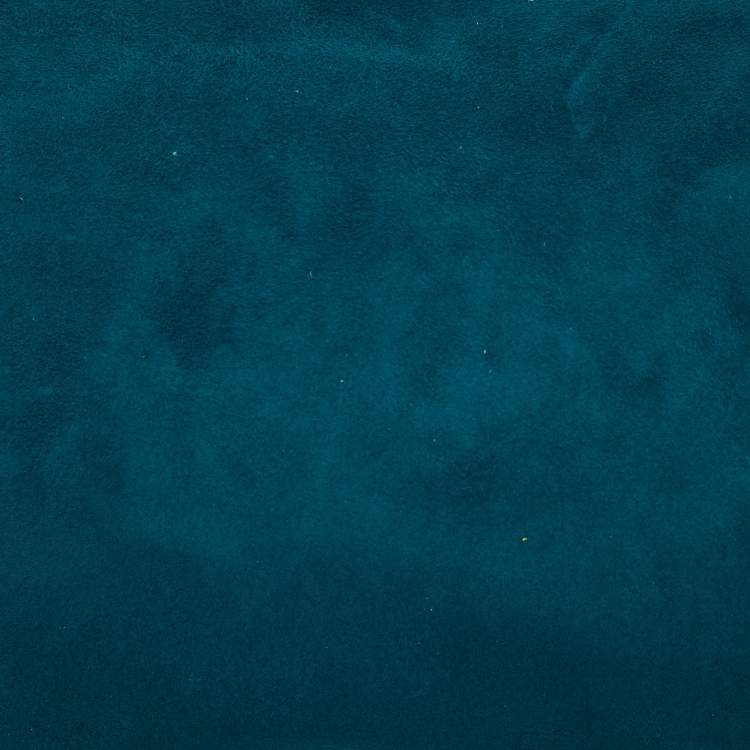 Pre Owned Jimmy Choo Teal Green Suede Callie Clutch Bag
