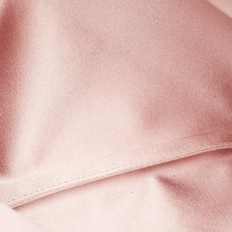 Pre Owned Jimmy Choo Metallic Pink Python Callie Clutch Bag