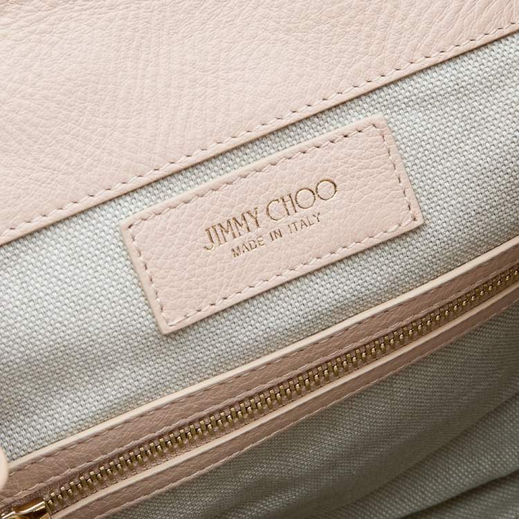Pre Owned Jimmy Choo Beige Leather Drawstring Backpack