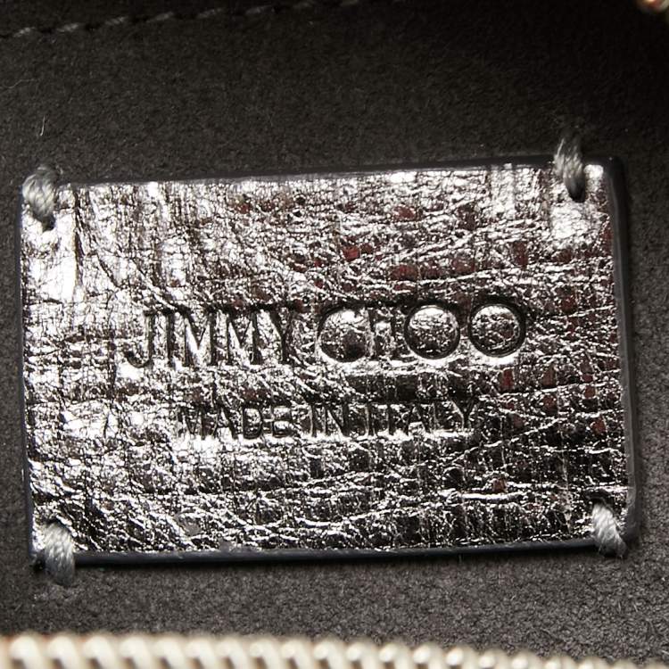 Pre Owned Jimmy Choo Silver Leather Small Varenne Bowler Bag