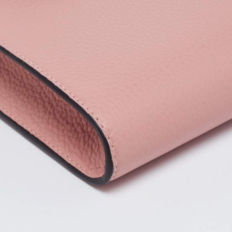 Pre Owned Jimmy Choo Pink Leather Madeline Phone Case Crossbody Bag