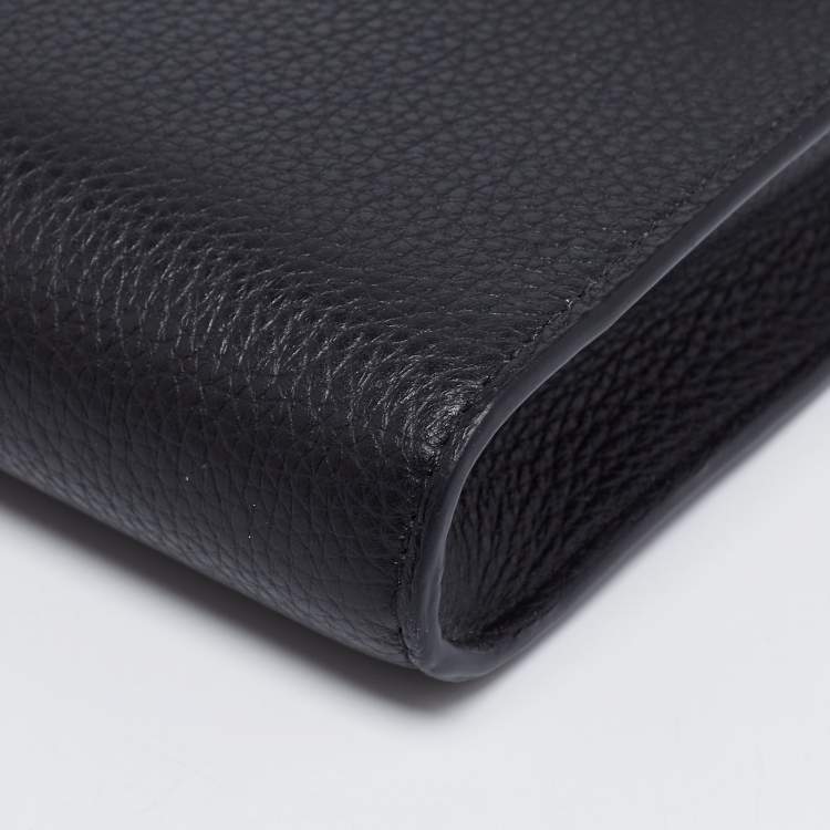 مملوكة مسبقًا Jimmy Choo Black Leather Madeline Phone Case Crossbody Bag