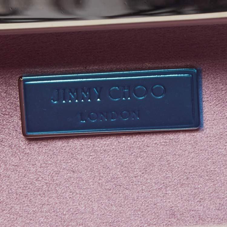 Pre Owned Jimmy Choo Multicolor Crystal Embellished Micro Cloud Clutch