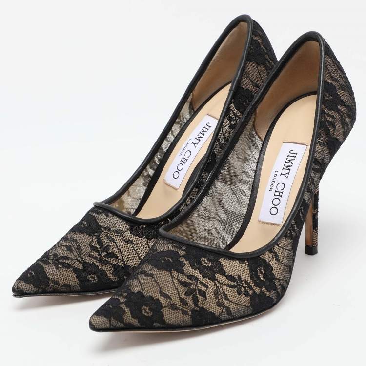 Jimmy Choo Black Lace Love Pumps Size 36.5 Jimmy Choo | TLC