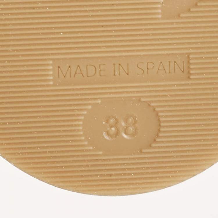 Pre Owned Jimmy Choo Blue Denim Wedge Sandals Size 38