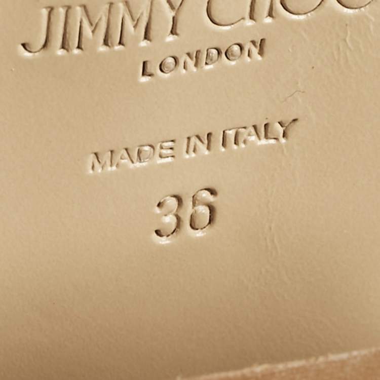Pre Owned Jimmy Choo Brown Suede Pointed Toe Ankle Length Boots Size 36