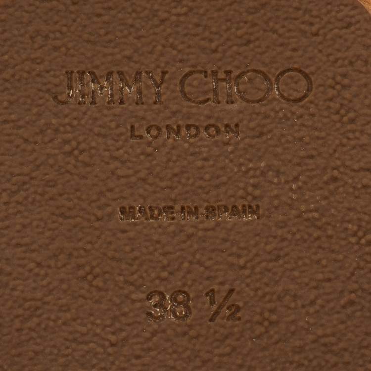 Pre Owned Jimmy Choo Blue Fringe Suede Denim Aisha Espadrille Ankle Wrap Sandals Size 38.5