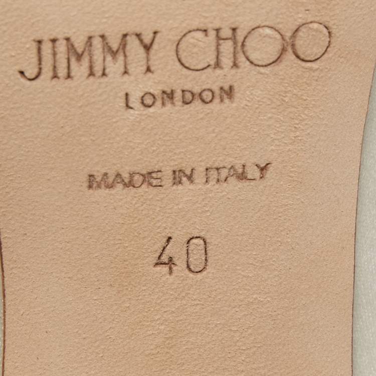 مملوكة مسبقًا Jimmy Choo White  Satin Love Pumps Size 40