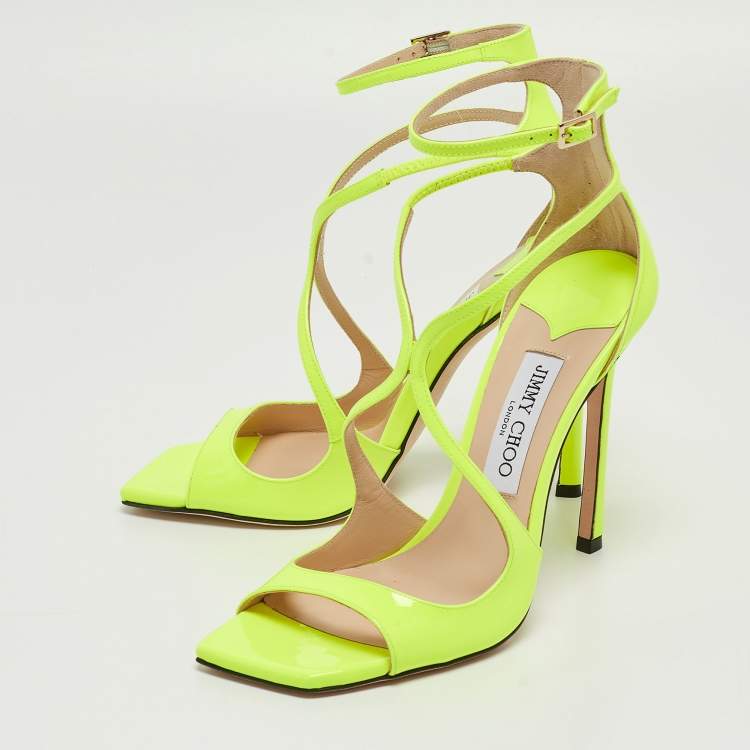 ロゴプレート★Jimmy Choo TERI ナッパ スニーカー YELLOW ロゴプレート☆Jimmy Choo TERI ナッパ スニーカー YELLOW