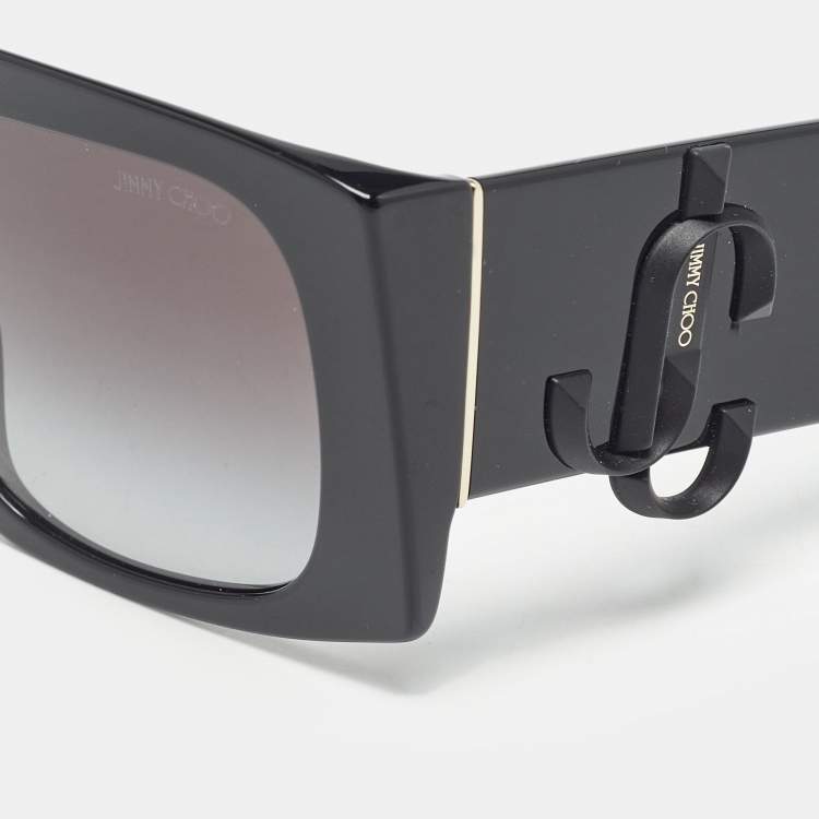 Pre Owned Jimmy Choo Black Gradient JC5006U Square Sunglasses