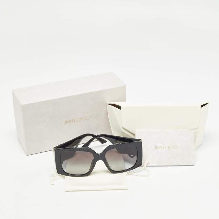 Pre Owned Jimmy Choo Black Gradient JC5006U Square Sunglasses