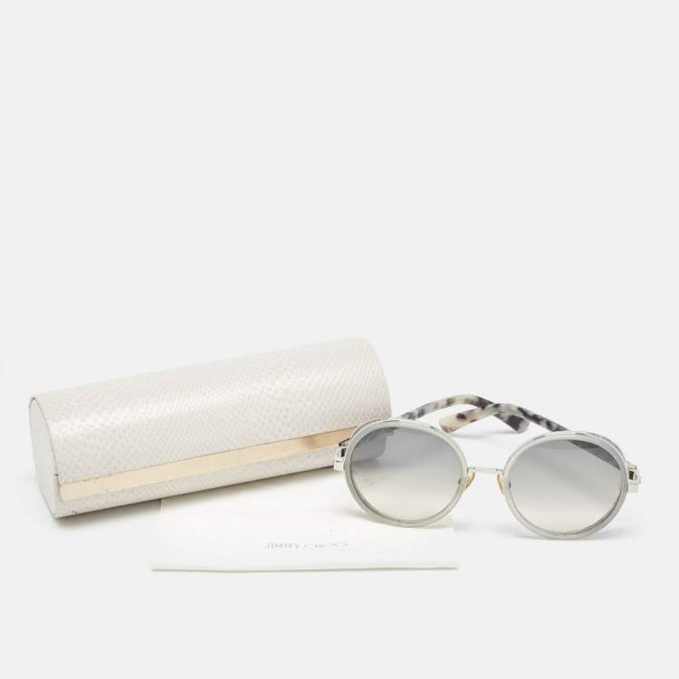 Pre Owned Jimmy Choo Grey Gradient Andie/S Round Sunglasses