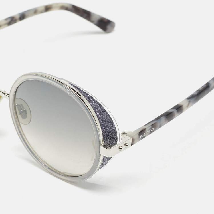 Pre Owned Jimmy Choo Grey Gradient Andie/S Round Sunglasses